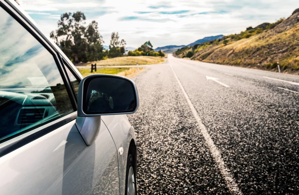 car on the road